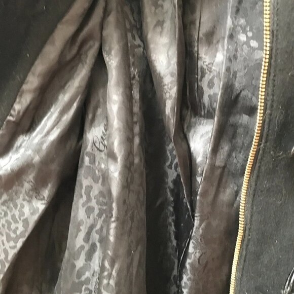 Guess Coat Peacoat Black Size Small Jacket Horn Clasps Toggle Warm EUC - Picture 6 of 8